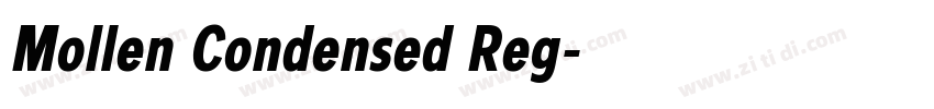 Mollen Condensed Reg字体转换